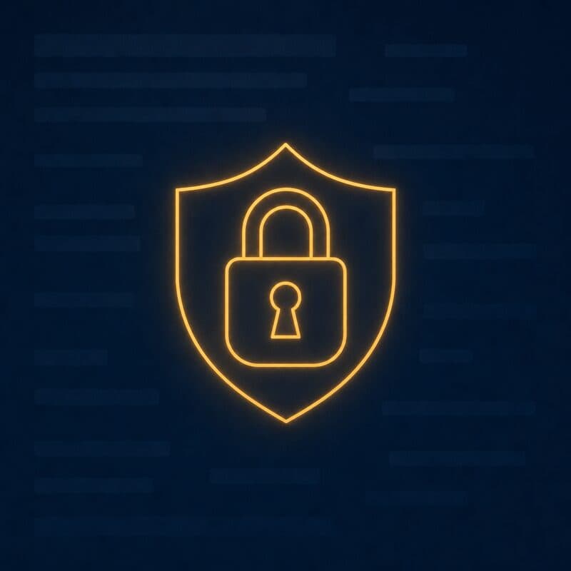 A padlock and shield representing the privacy and confidentiality of every engagement